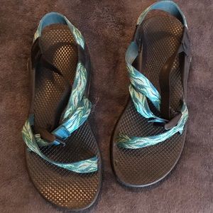 Blue chacos